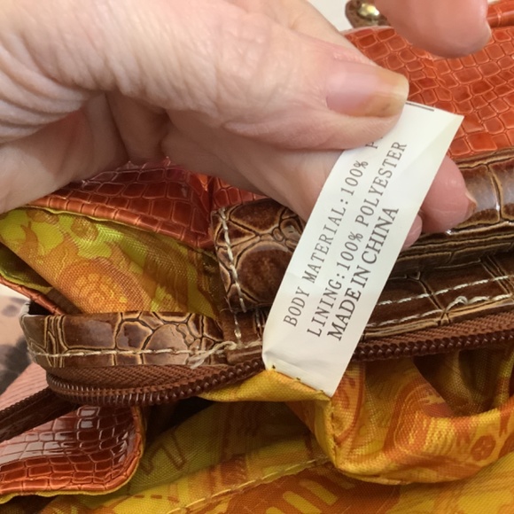 EUC Samantha Brown orange travel satchel carryon crossbody bag - Picture 14 of 14